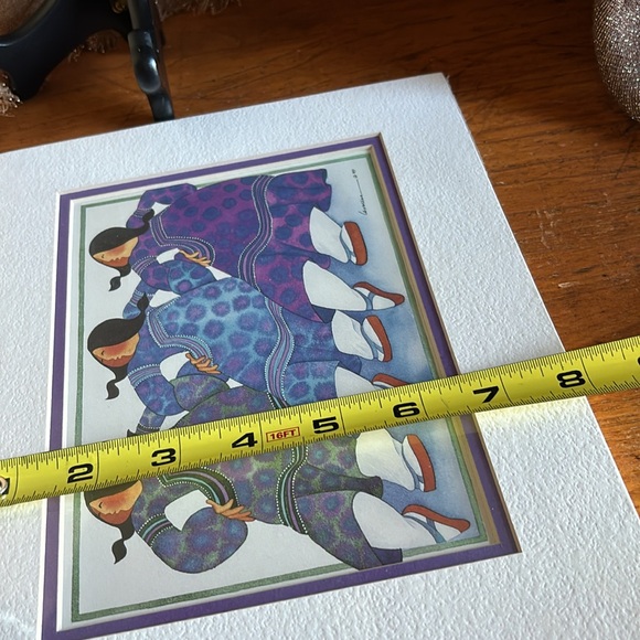 1991 Barbara Lavalee “Chorus Line” matted print sealed in original packaging - Picture 7 of 7